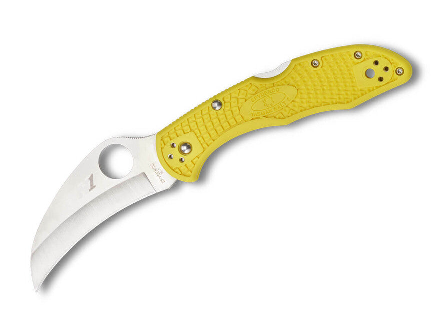 Spyderco Tasman Salt 2 нож FRN, жълт, 7,4 cm