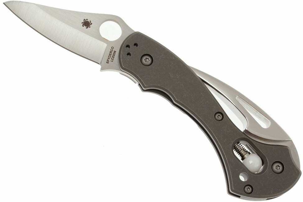 Spyderco Tusk джобен нож 6 см, сив, титан