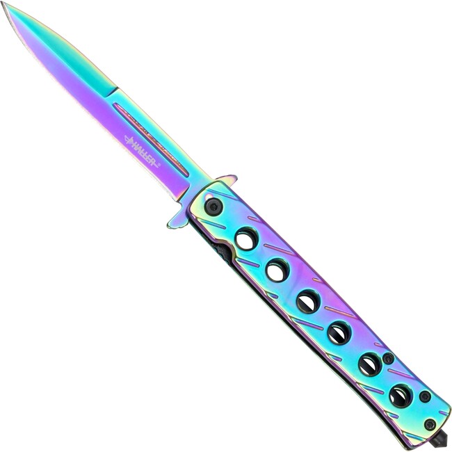 Haller Stiletto джобен нож, Rainbow coating
