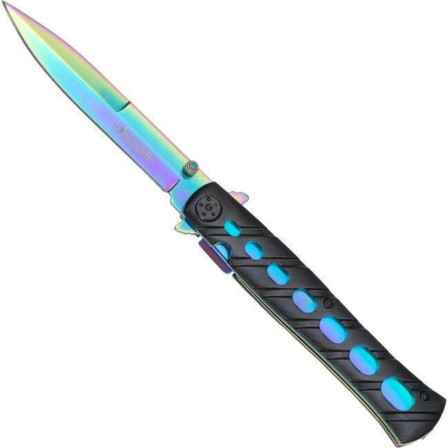 Haller Stiletto джобен нож rainbow Klinge