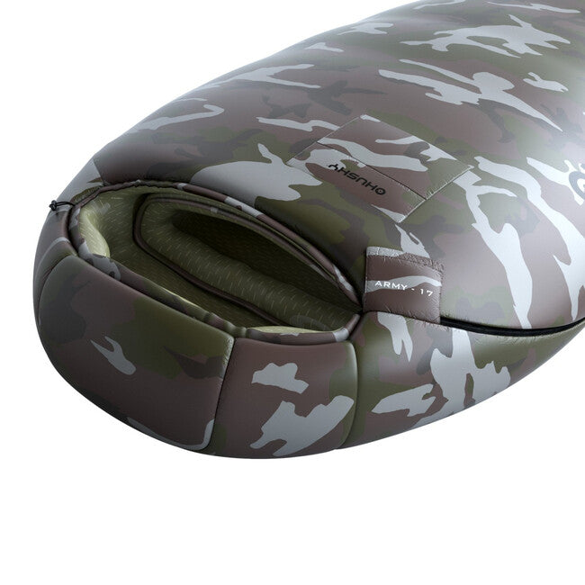 HUSKY Army синтетичен зимен спален чувал -17°C, зелен