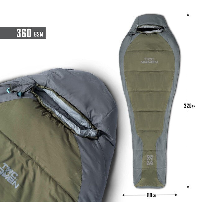 Tac Maven спален чувал Мумия 360gr/m², RAL7013/микс