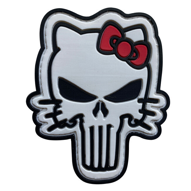 WARAGOD Tactical Hello Kitty нашивка PVC Patch, бяла и розова