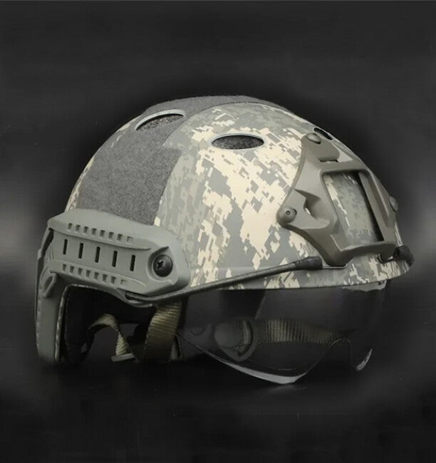 DRAGOWA Tactical FAST PJ тактическа каска с очила Bolt, ACU (без сертификация)