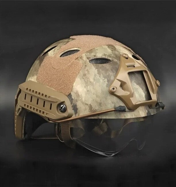 DRAGOWA Tactical FAST PJ тактическа каска с очила Bolt, AT (без сертификация)
