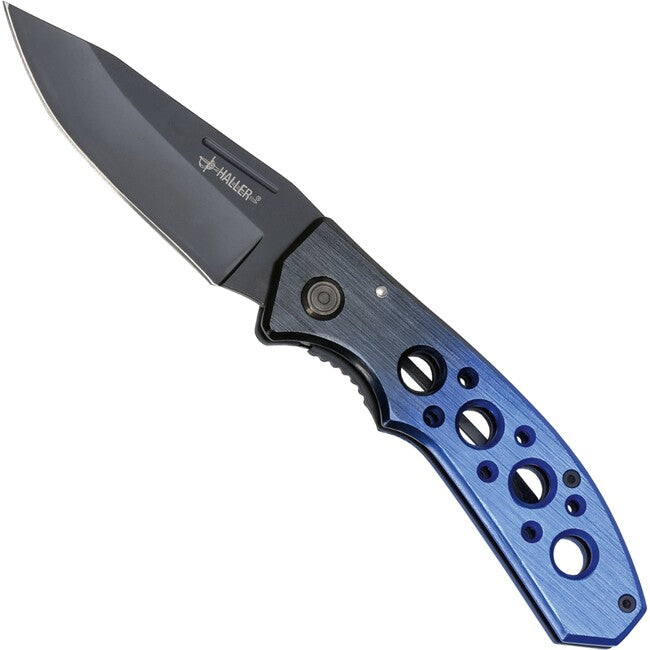 Haller Tame Dark синьо II джобен нож 420rsf, с Clip