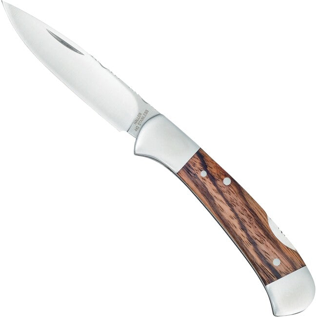 Haller Tame джобен нож Stahlbacken Zebraholz, 440rsf 40413