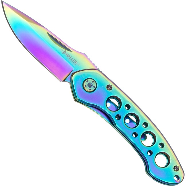 Haller Taschenme джобен нож Rainbow coating