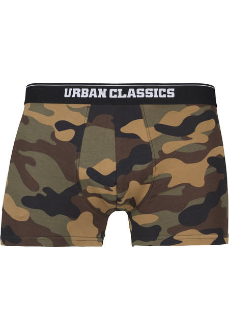 Urban Classics 2-пак боксерки, дървесен камуфлаж