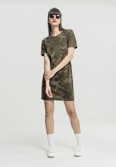 Urban Classics маскирни рокля дамска, маслинен камуфлаж