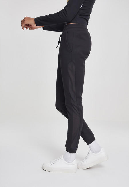 Urban Classics Tech Mesh Side Stripe дамски анцуг, черни