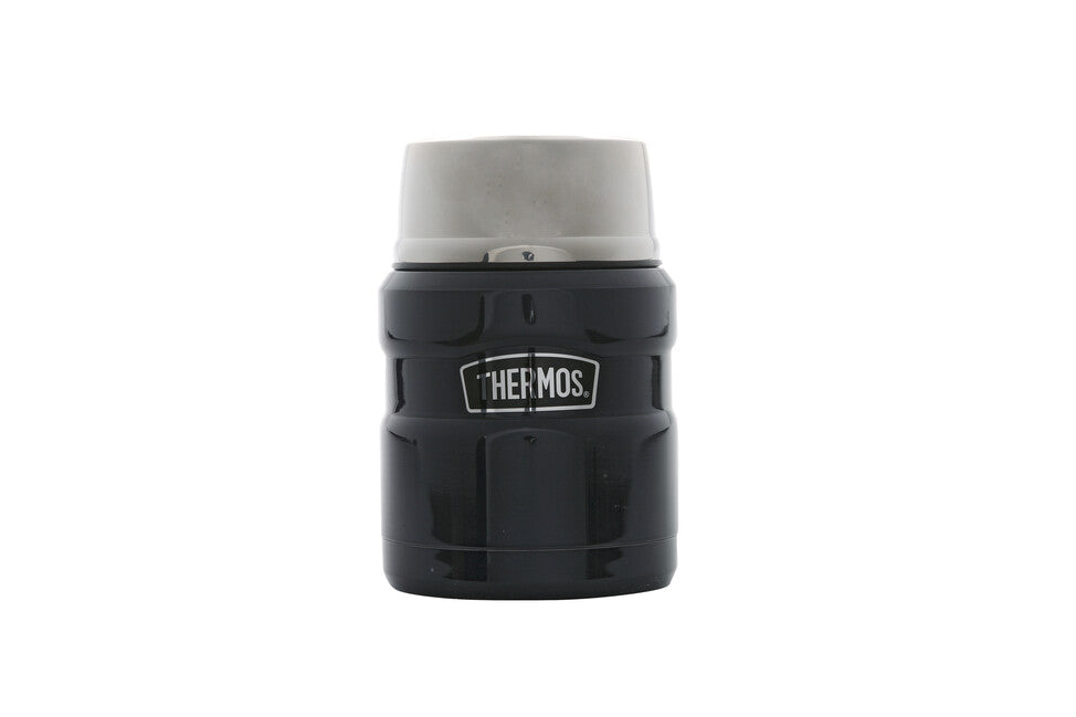Thermos King контейнер за храна с лъжица, тъмносиня, 0,47 л