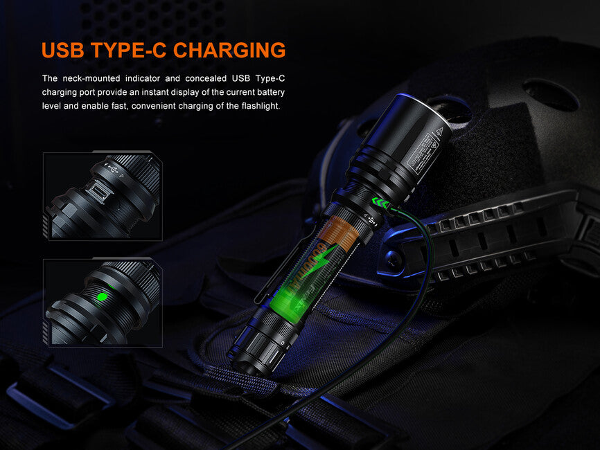 Fenix TK30R презареждаем лазерен фенер