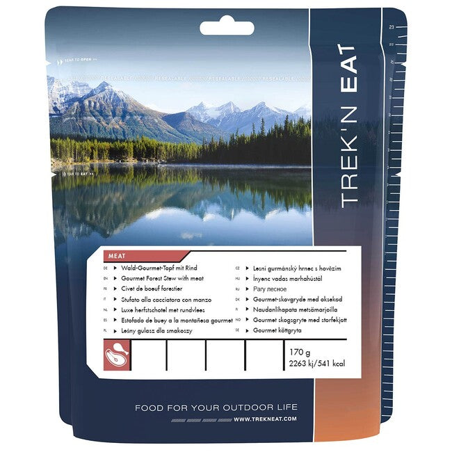Trek'n Eat Gourmet Forest Stew хранене със сговор с говежди месо, PS