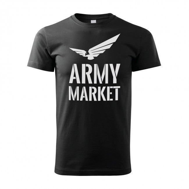 O&T тениска с лого armymarket, черна