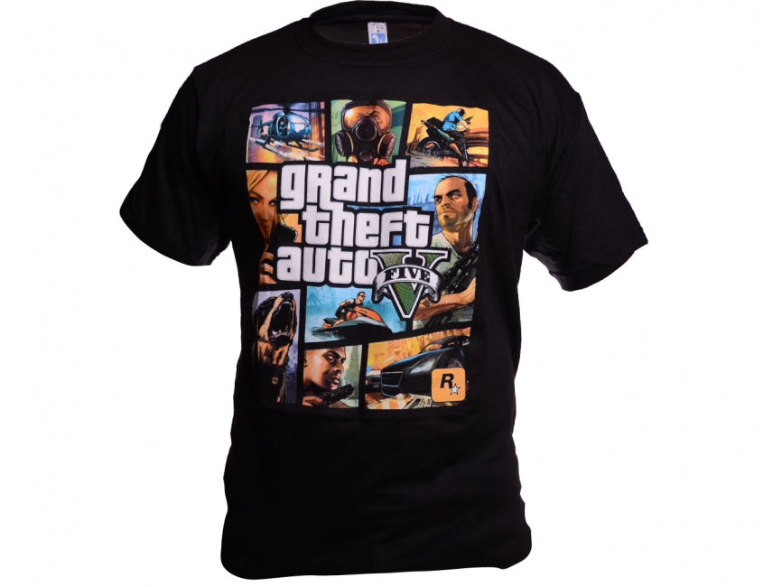 O&T Funny тениска Vtipné gta five, черна
