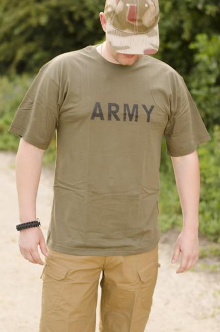 MFH Army тениска 160g/m2, маслинева