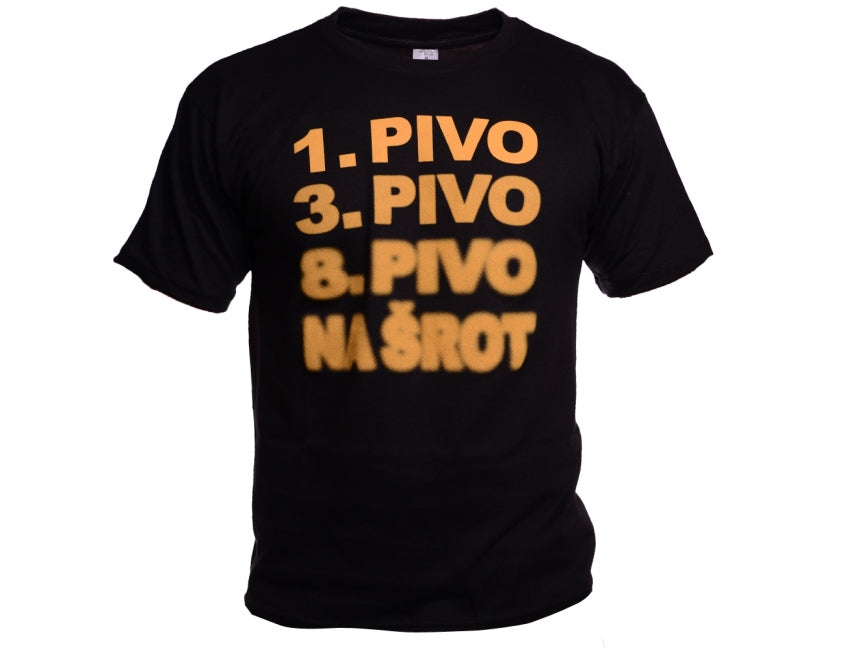 O&T Funny тениска Vtipné pivo, черна