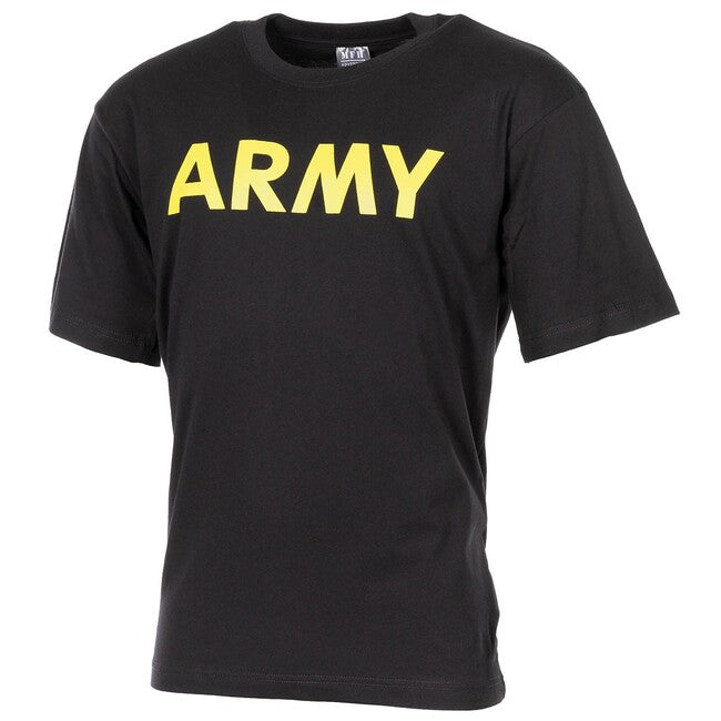 MFH Army тениска с къс ръкав, черна