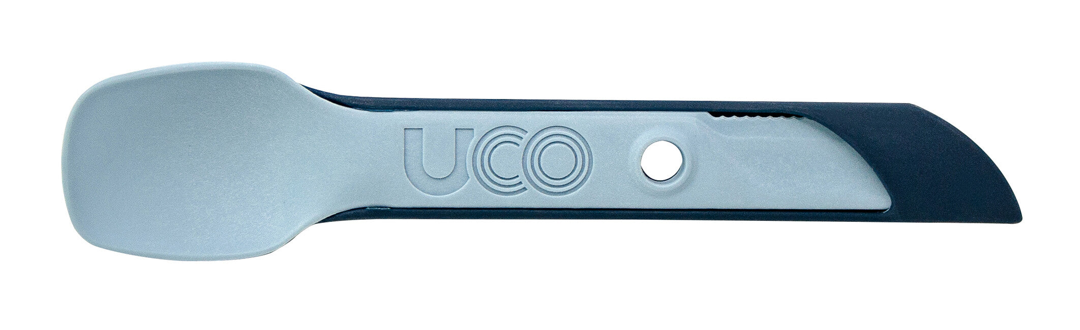 UCO Switch разширяема найлонова комплект прибори Spork със синджир за закрепване и държач за вилица, stoneblue