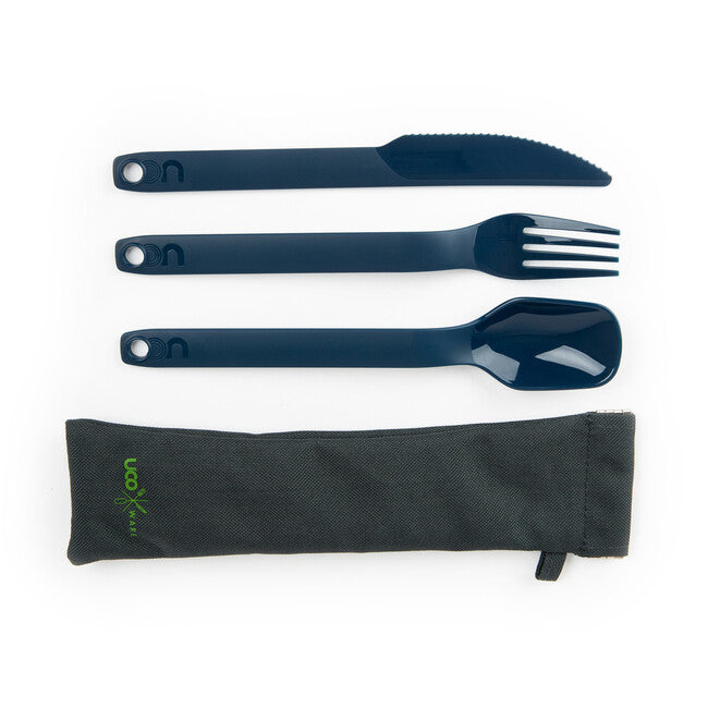 UCO Switch Комплект прибори Spork, син, 3 бр.