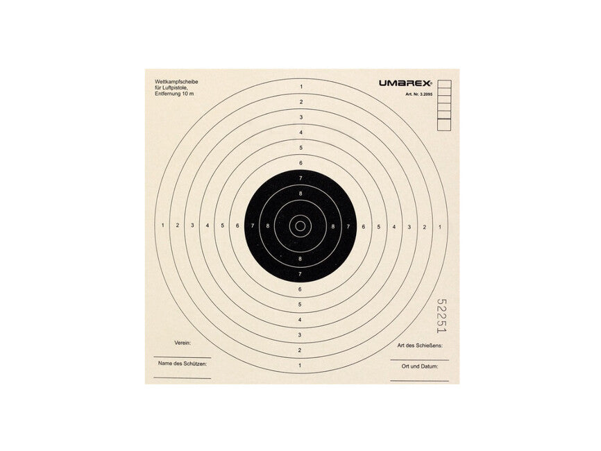 Umarex 17x17cm хартиени мишени състезателни, 1000бр.