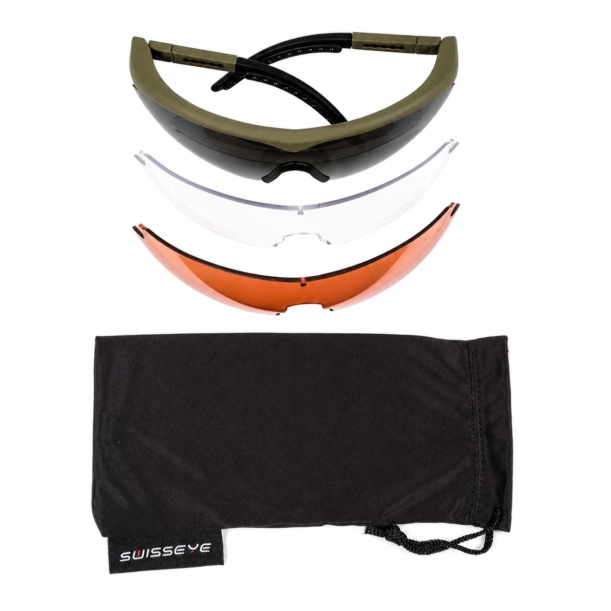SWISS Eye® RAPTOR ochranné taktické okuliare, čierne