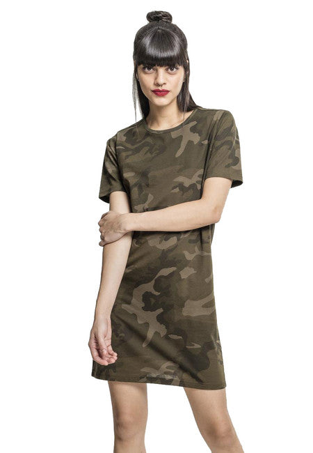 Urban Classics маскирни рокля дамска, маслинен камуфлаж
