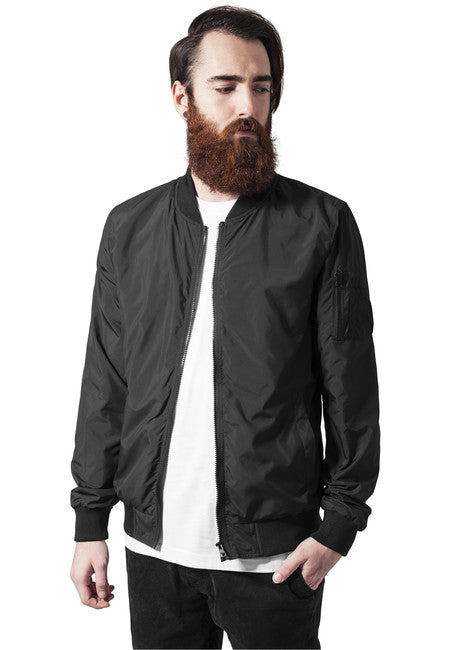 Urban Classics Light бомбер яке, черно