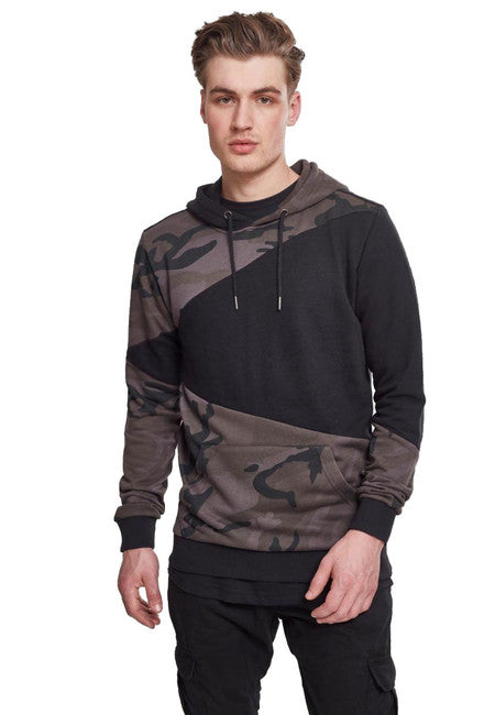 Urban Classics Zig Zag суитшърт, тъмен камуфлаж