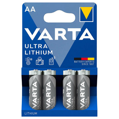 Батерии Varta Ultra Lithium AA / Mignon, 4 бр.