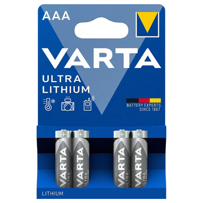 Батерии Varta Ultra Lithium AAA / Micro, 4 бр.