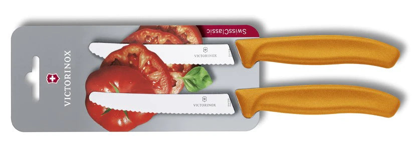 Victorinox Swiss Classic 2-делен комплект ножове за домати, оранжев