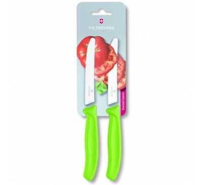 Victorinox Swiss Classic 2-част комплект ножове за доматите, зелен