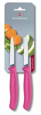 Victorinox Swiss Classic комплект от 2 ножа с гладко острие, розово