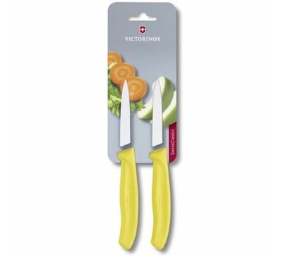 Victorinox Swiss Classic комплект от 2 ножа с гладко острие, жълт
