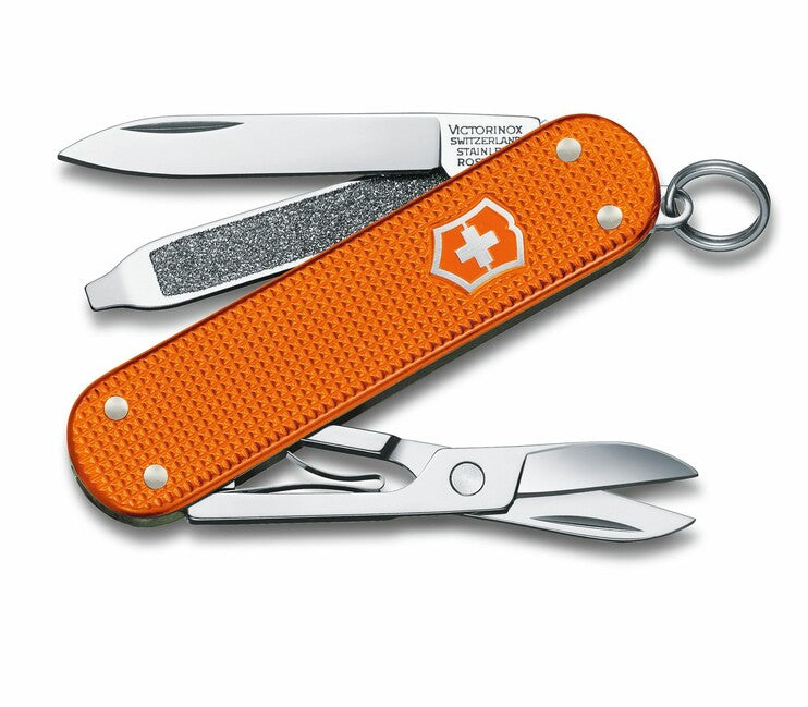 Victorinox Classic Alox LE 2021 многофункционален нож 58 mm, оранжев, 5 функции
