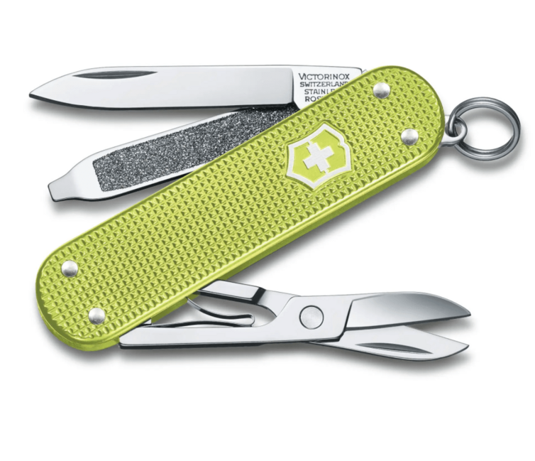 Victorinox Classic Colors Alox Lime Twist многофункционален нож 58 mm, зелена, 5 функции