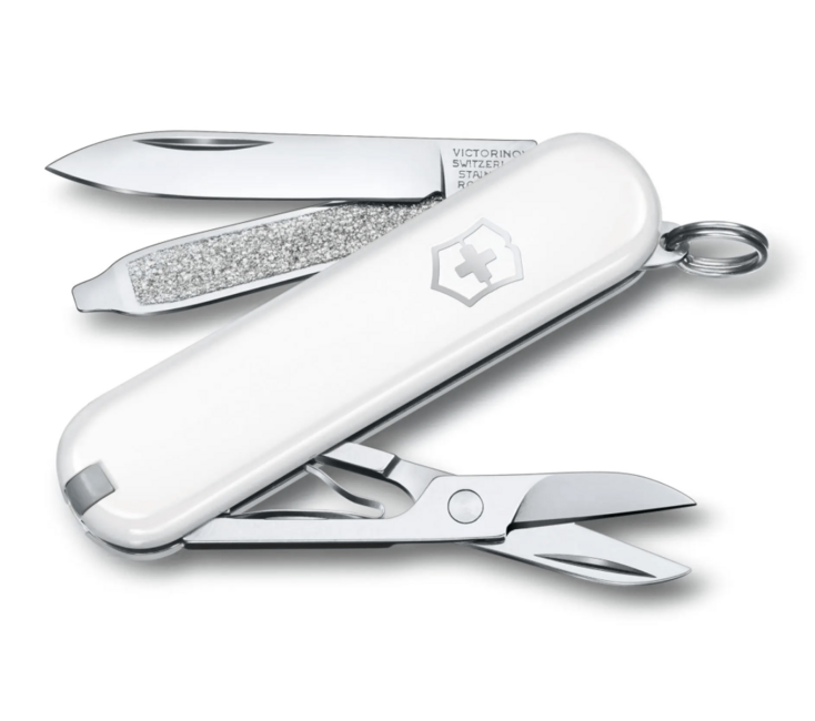 Victorinox Classic SD Colors Falling Snow многофункционален нож, бял, 7 функции