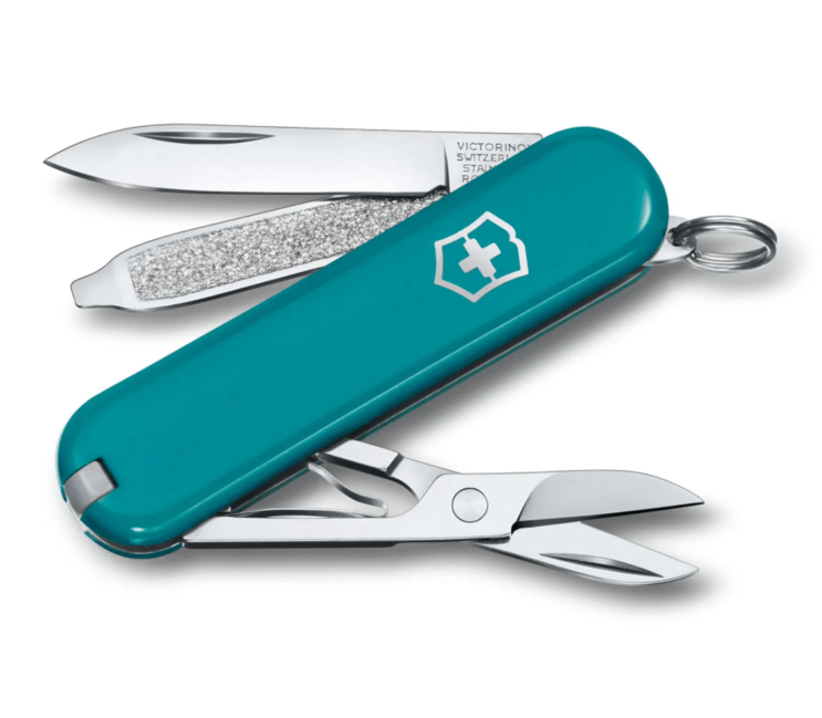 Victorinox Classic SD Colors Mountain Lake многофункционален нож, тюркоаз, 7 функции, блистер