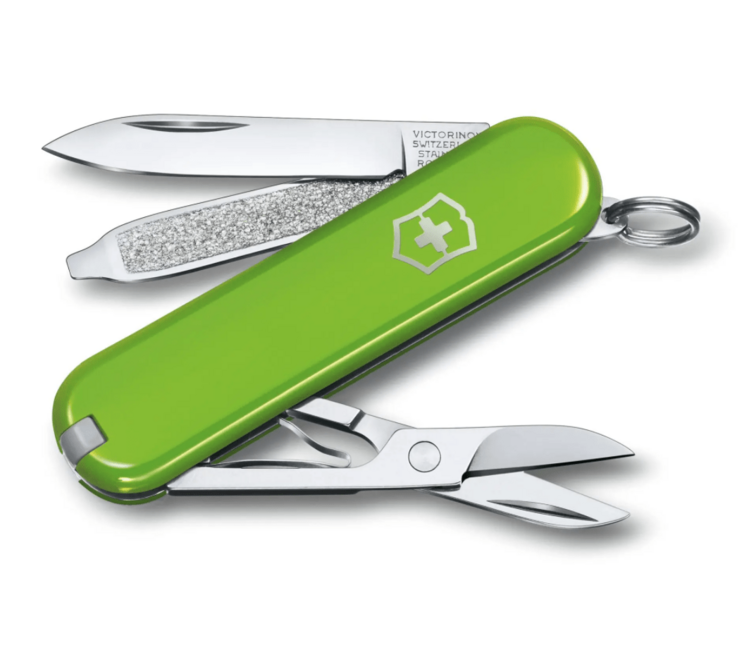 Victorinox Classic SD Colors многофункционален нож Smashed Avocado 7 функции, зелен, 7 функции, блистер