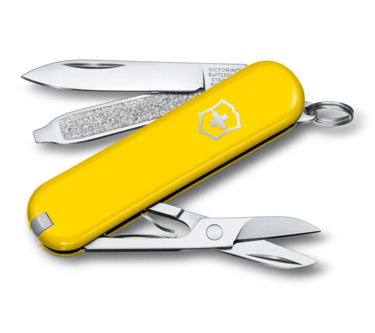 Victorinox Classic SD Colors многофункционален нож Sunny Side, жълт, 7 функции