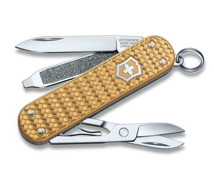 Victorinox Classic SD Precious Alox многофункционален нож Brass Gold 58mm, златна мосадз