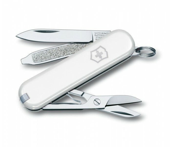 Victorinox Classic SD мултифункционален нож, бял, 7 функции, блистер