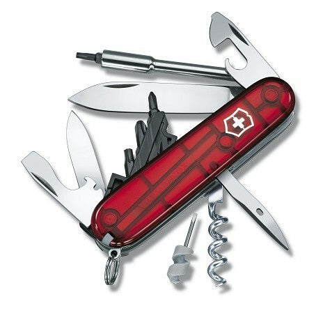Victorinox CyberTool 29 мултифункционален нож 91 mm, прозрачен червен, 29 функции