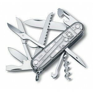 Victorinox Huntsman SilverTech мултифункционален нож 91mm блистер, 15 функции, прозрачен