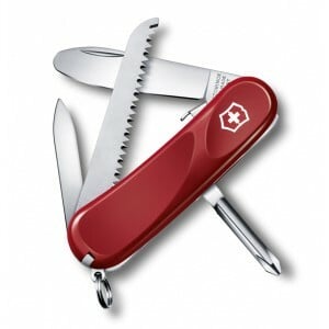 Victorinox Junior 9 многофункционен нож за деца 85 mm, червена, 8 функции
