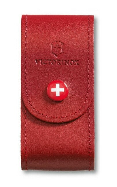 Victorinox кожен калъф 91mm, червен