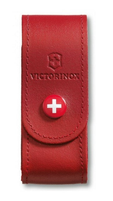 Victorinox калъф за нож 91 mm кожен, червен