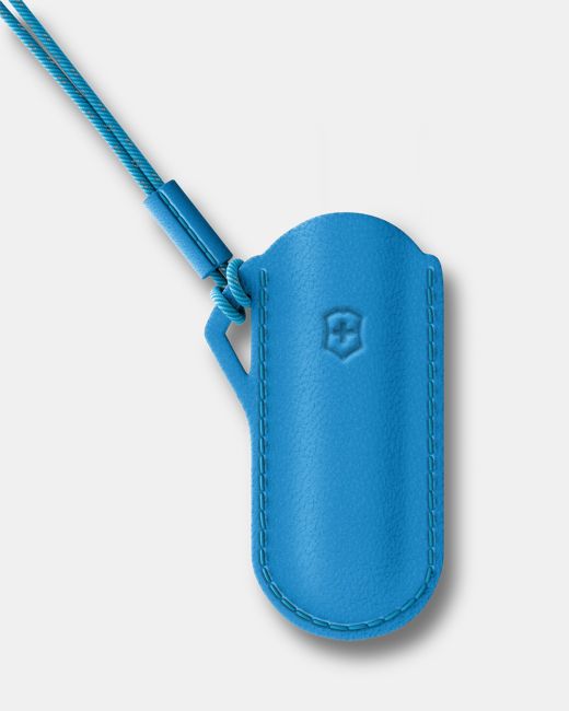 Victorinox кожено калъф за джобен нож, синьо